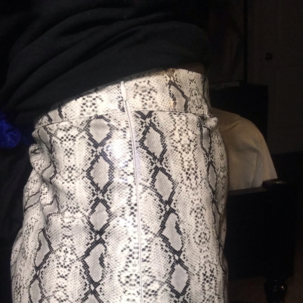 This is a snakeskin skirt